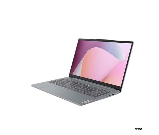 Лаптоп Lenovo IdeaPad Slim 3 15ABR8, 15.6'' (39.62 cm), Full HD, AMD Ryzen 5 7430U 6C (2.3/4.3GHz, 16MB), AMD Radeon Graphics, 16GB DDR4, 512GB SSD, Free DOS