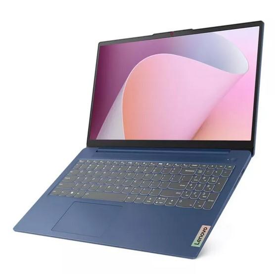 Лаптоп Lenovo IdeaPad Slim 3 15AMN8, AMD Ryzen 5 7520U 4C (2.8GHz/4.3GHz, 4MB Cache) 15.6" (39.62cm) Full HD Anti-Glare, 16GB LPDDR5, 512GB SSD NVMe, 1x USB 3.2 Gen1 Type-C, Free DOS