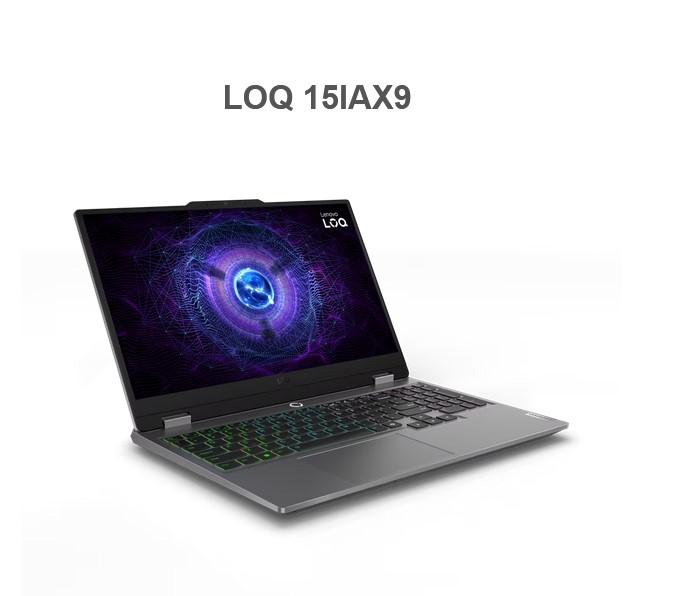 Лаптоп Lenovo LOQ 15IAX9, Intel Core i5-12450HX 8C (2.4/4.4GHz, 12MB Cache), 15.6" (39.62cm) Full HD IPS 144Hz Anti-Glare Display & GF RTX 3050 6GB, 16GB DDR5, 512GB SSD NVMe, 1x USB 3.2 Gen 2 Type-C, HDMI, Free DOS