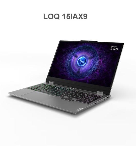 Лаптоп Lenovo LOQ 15IAX9, Intel Core i5-12450HX 8C (2.4/4.4GHz, 12MB Cache), 15.6" (39.62cm) Full HD IPS 144Hz Anti-Glare Display & GF RTX 3050 6GB, 16GB DDR5, 512GB SSD NVMe, 1x USB 3.2 Gen 2 Type-C, HDMI, Free DOS