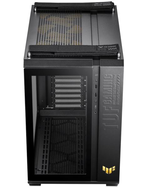 Кутия ASUS TUF GAMING GT502 PLUS TG ARGB BLACK, Middle Tower, 2 x USB 3.2, 1 x USB-C 3.2, ATX/microATX/Mini-ITX