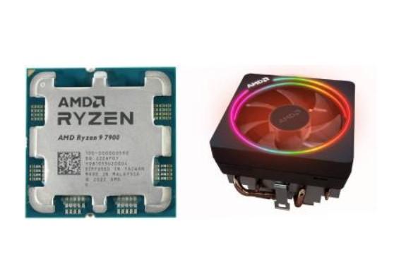 Процесор AMD Ryzen 9 7900 12C (3.7/5.4GHz, 64MB Cache), AM5, MPK, с охлаждане