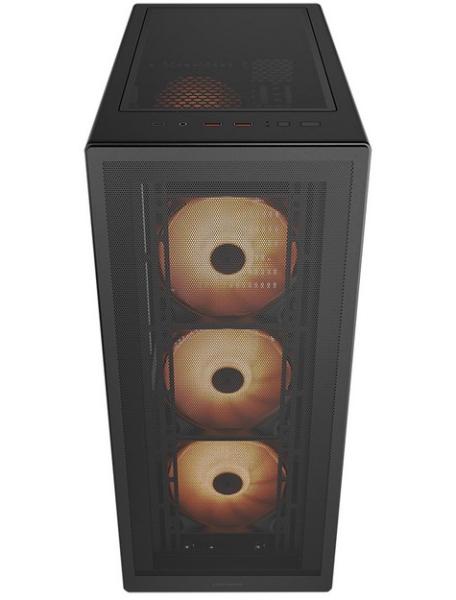 Кутия COUGAR MX220 RGB Black, Mid Tower, 2 x USB 3.0, 1 x USB Type-C 3.2, Mini ITX / Micro ATX / ATX
