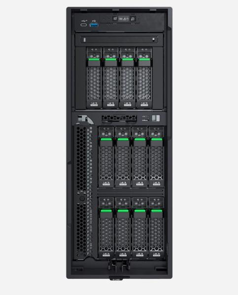 Сървър Fujitsu PRIMERGY TX1330 M5, Intel Xeon E-2336 6C (2.9/4.6GHz, 12MB Cache), 16GB DDR4 UDIMM, без HDD, 2x 1GbE LAN, 450W PSU, Free DOS