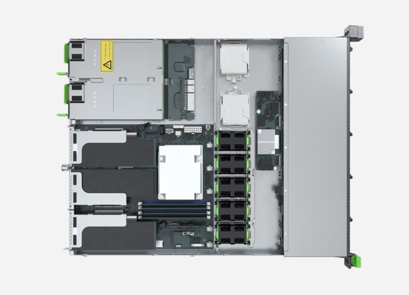 Сървър Fujitsu PRIMERGY RX1330 M5, Intel Xeon E-2334 4C (3.4/4.6GHz, 8MB Cache), 32GB DDR4 ECC UDIMM, без HDD, 2x 1GbE LAN, 500W PSU, Free DOS