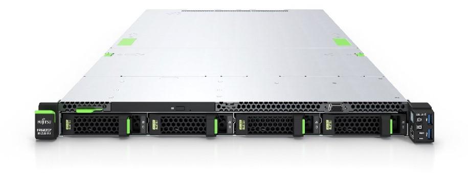 Сървър Fujitsu PRIMERGY RX2530 M7, Intel Xeon Silver 4410T 10C (2.7/3.4 GHz,  26.25MB Cache), 32GB DDR5 ECC UDIMM, без HDD, 4x 1GbE LAN, 2x 900W PSU, Free DOS