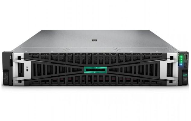 Сървър HPE ProLiant DL380 Gen11, Sapphire Rapids Intel Xeon Silver 12C (2.4/4.1GHz, 30MB Cache), 64GB DDR5, 2x 960GB SATA SSD, 1x RJ45 GbE LAN, 2x 1000W PSU Titanium, Free DOS