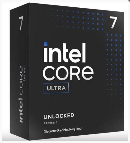 Процесор Intel Core Ultra 7 265 20C (2.4 / 5.3 GHz, 30MB Cache, 182 W), LGA1851, BOX, без охлаждане