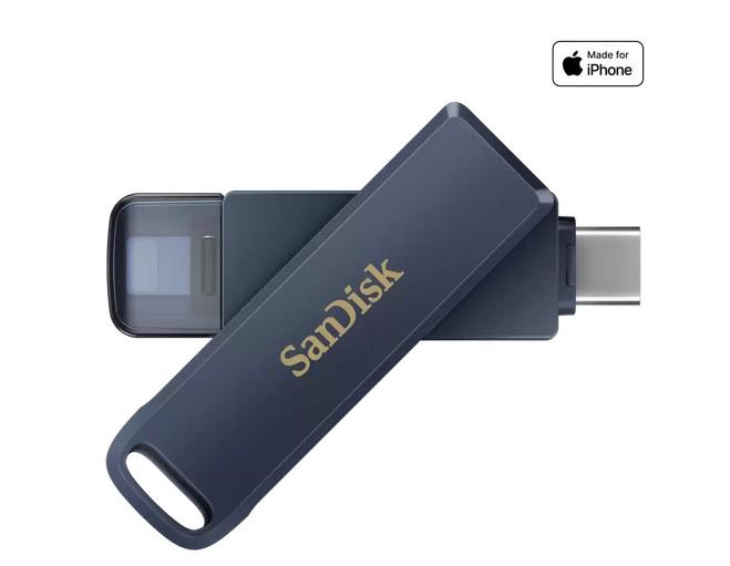 USB памет SanDisk Phone Drive for iPhone - 256GB, USB-C/Lightning