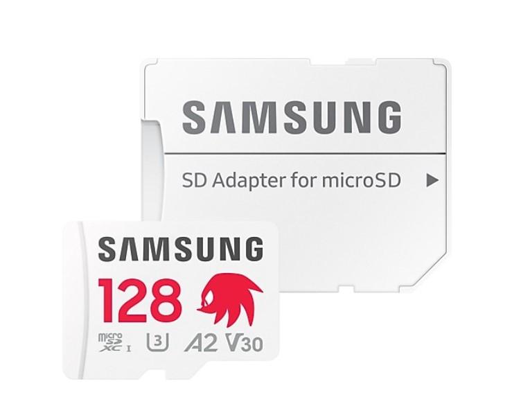 Карта памет Samsung SONIC PRO PLUS 128GB microSDXC, UHS-I, U3, V30, A2, Адаптер