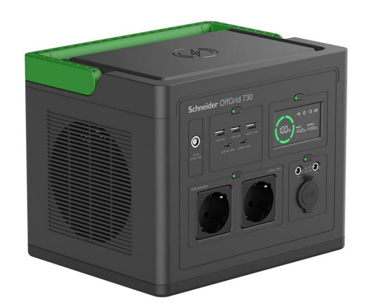Преносима захранваща станция, APC Schneider OffGrid Portable Power Station 730, 738Wh Lithium-ion, 2 Schuko, Sinewave