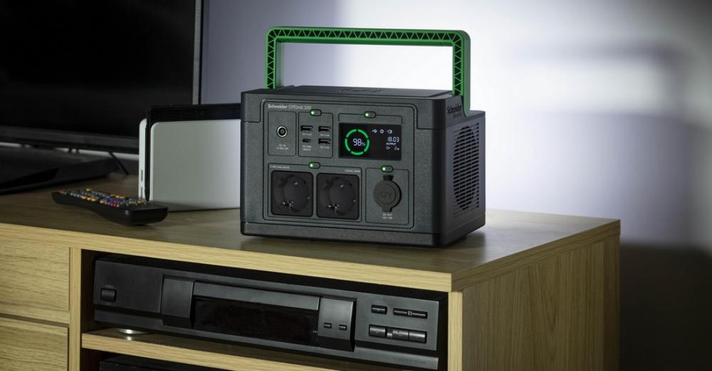 Преносима захранваща станция, APC Schneider OffGrid Portable Power Station 330, 332Wh Lithium-ion, 2 Schuko, Sinewave