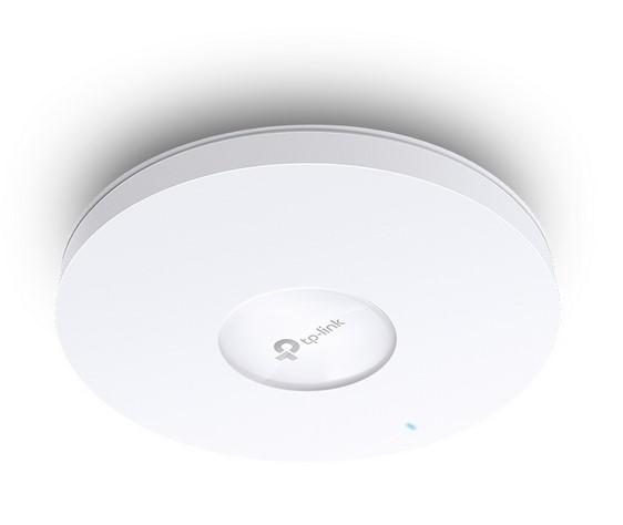 Точка за достъп TP-Link EAP650 AX3000 Ceiling Mount Dual-Band Wi-Fi 6 Access Point, 2.4GHz (574Mpbs)/ 5GHz (2402Mbps), 1x 10/100/1000 RJ-45 PoE