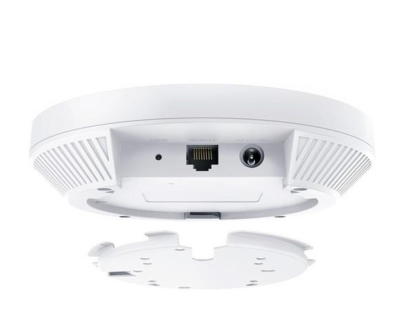 Точка за достъп TP-Link EAP650 AX3000 Ceiling Mount Dual-Band Wi-Fi 6 Access Point, 2.4GHz (574Mpbs)/ 5GHz (2402Mbps), 1x 10/100/1000 RJ-45 PoE