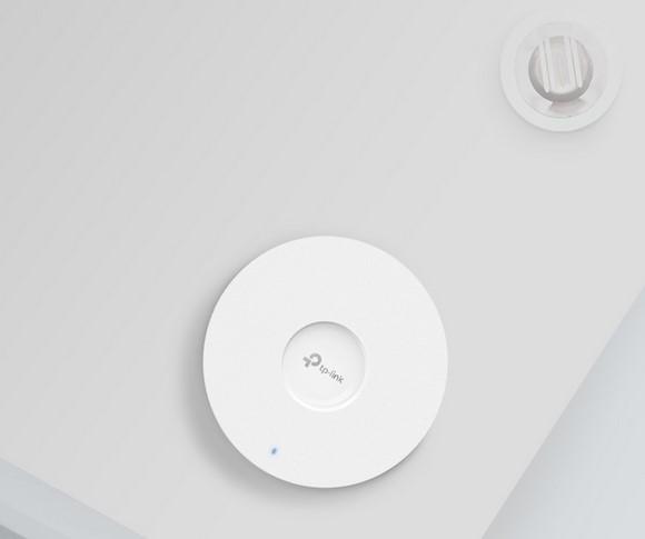 Точка за достъп TP-Link EAP650 AX3000 Ceiling Mount Dual-Band Wi-Fi 6 Access Point, 2.4GHz (574Mpbs)/ 5GHz (2402Mbps), 1x 10/100/1000 RJ-45 PoE