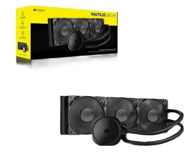 Охладител за процесор CORSAIR NAUTILUS 360, 360mm Radiator, 4-pin PWM, LGA1851/LGA1700/AM5