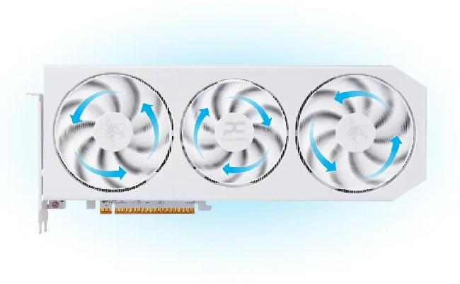 Видео карта PowerColor Radeon RX 9070 XT Hellhound White 16GB GDDR6, 256-bit, HDMI, 3xDP
