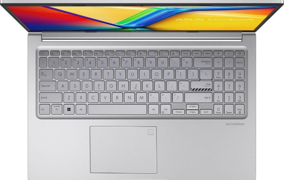 Лаптоп Asus Vivobook 15 X1504VA-BQ1400, Intel Core i7-1355U 10C (1.7/5.0GHz, 12MB Cache), 15.6" (39.62cm) FHD Anti-Glare Display, 16GB DDR4, 1TB SSD NVMe, Free DOS