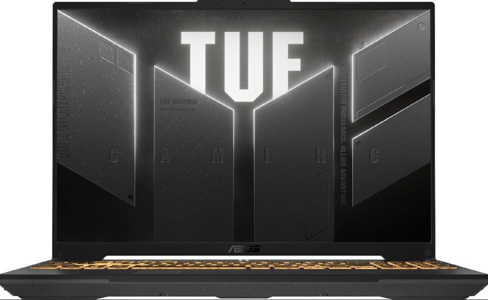 Лаптоп ASUS TUF Gaming F16 FX607VU-RL016W, Intel Core i7-13620H 10C (2.4/4.9GHz, 24MB Cache), 16.0" (40.64 cm) Full HD+ IPS, 144Hz, NVIDIA GF RTX4050 6GB GDDR6, 16GB DDR5, 1TB M.2 NVMe SSD, Windows 11 Home