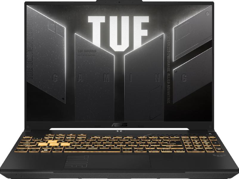 Лаптоп ASUS TUF Gaming F16 FX607VU-RL016W, Intel Core i7-13620H 10C (2.4/4.9GHz, 24MB Cache), 16.0" (40.64 cm) Full HD+ IPS, 144Hz, NVIDIA GF RTX4050 6GB GDDR6, 16GB DDR5, 1TB M.2 NVMe SSD, Windows 11 Home