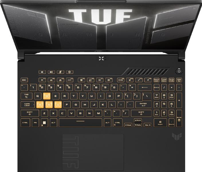 Лаптоп ASUS TUF Gaming F16 FX607VU-RL016W, Intel Core i7-13620H 10C (2.4/4.9GHz, 24MB Cache), 16.0" (40.64 cm) Full HD+ IPS, 144Hz, NVIDIA GF RTX4050 6GB GDDR6, 16GB DDR5, 1TB M.2 NVMe SSD, Windows 11 Home