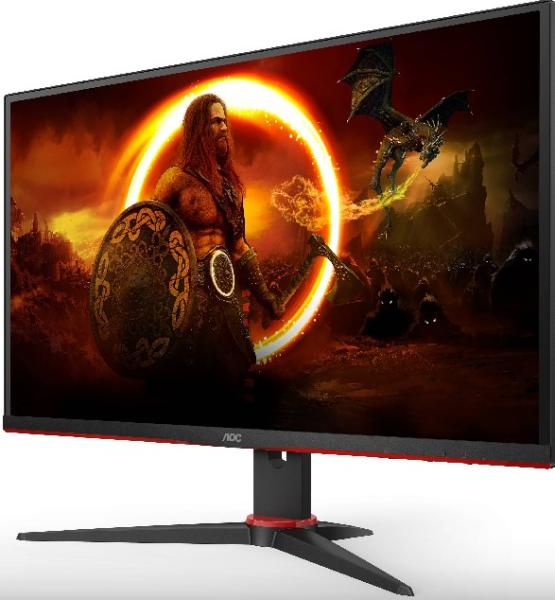 Монитор AOC Q27G2E/BK, 27" (68.58 cm) VA Flat, 155Hz, QHD, 1ms, 3000:1, 250d/m2, DisplayPort, 2 x HDMI