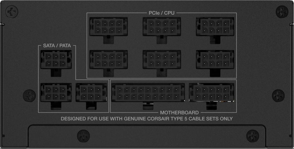 Захранване Corsair SF1000, 1000 Watt, SFX, PCIe 5.1 ATX 3.1, 80 PLUS Platinum, Fully Modular