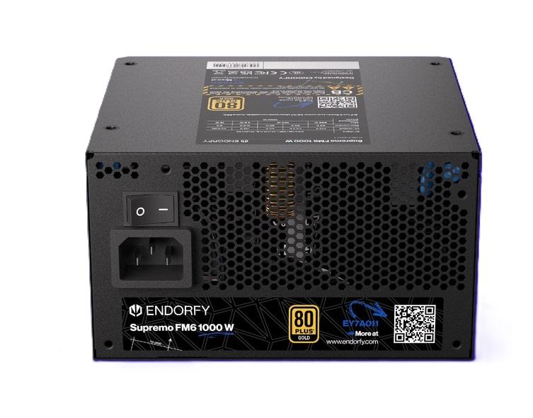 Захранване Endorfy Supremo FM6 1000W, PCIe 5.1/ATX 3.1, 80 PLUS® Gold , Fully Modular