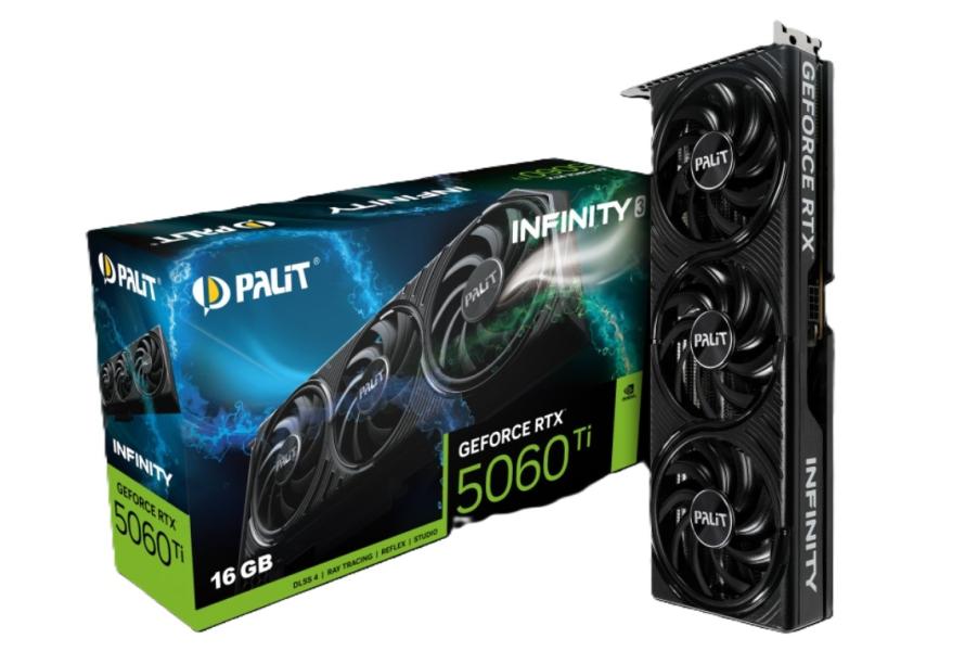 Видео карта PALIT nVIDIA GeForce RTX 5060 Ti Infinity 3 16GB GDDR7, 128-bit, HDMI, 3x DP