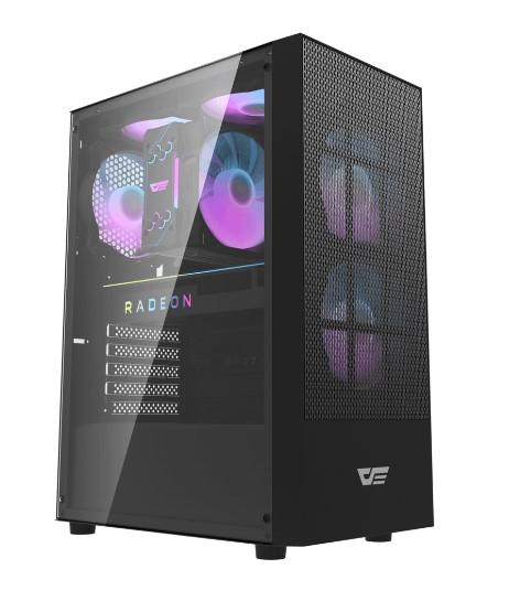 Кутия Darkflash A290 Black, Middle Tower, 1 x USB 3.0, 1 x USB 2.0, 1 x HD Audio, Mini-ITX / mATX / ATX