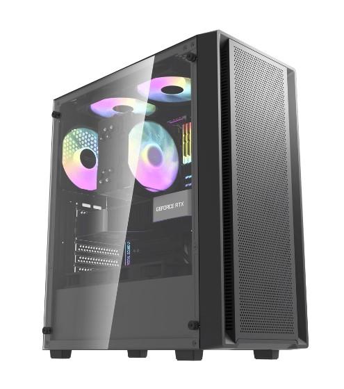Кутия Darkflash DK353 Black, Middle Tower, 1 x USB 3.0, 2 x USB 2.0, 1 x HD Audio, Mini-ITX / mATX / ATX