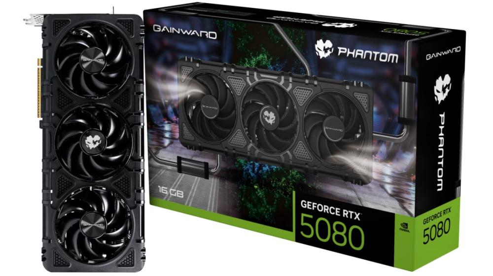 Видео карта GAINWARD NVIDIA GeForce RTX 5080 Phantom 16GB GDDR7 256-bit, HDMI, 3x DP