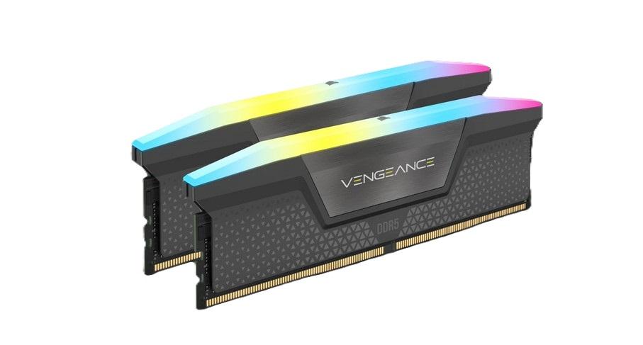 Памет CORSAIR VENGEANCE RGB DDR5 32GB (2 x 16GB) DDR5 4800MHz/6400MT/s, CL36, 1.35V