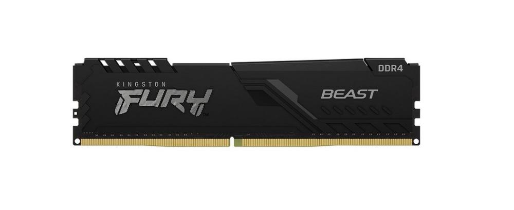 Памет Kingston FURY Beast Black 16GB DDR4 PC4-25600 3200MHz, CL16, 1.35 V 