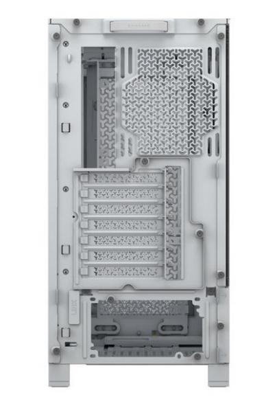 Кутия Corsair Frame 4000D White, Middle Tower, 1x USB 3.2 Gen 2 Type-C, 2x USB 3.2 Gen 1 Type-A, EATX/ATX/microATX/Mini-ITX