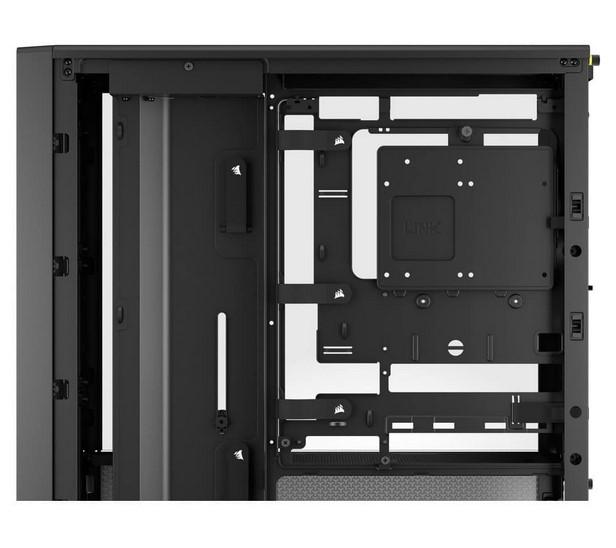 Кутия Corsair Frame 4000D RS  Black, Middle Tower, 1x USB 3.2 Gen 2 Type-C, 2x USB 3.2 Gen 1 Type-A, EATX/ATX/microATX/Mini-ITX