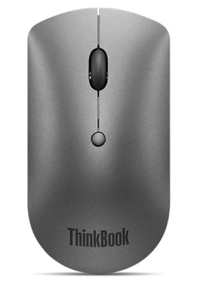 Мишка Lenovo ThinkBook Bluetooth Silent Mouse, Bluetooth, оптична (2400 dpi), сива