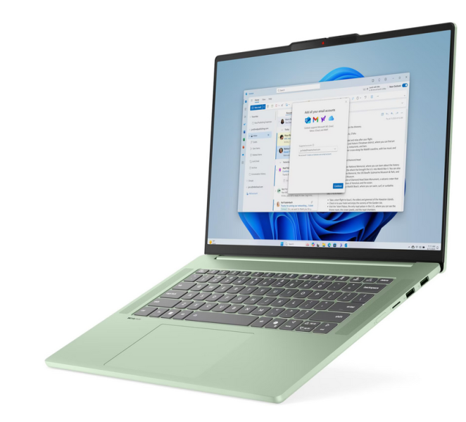Лаптоп Lenovo IdeaPad Slim 5 15ARP10, AMD Ryzen 7 7735HS 8C (3.2/4.75GHz, 16MB Cache), 15.3" (38.86 cm) WUXGA IPS Anti-glare, AMD Radeon 680M, 16GB LPDDR5x, 512GB M.2 NVMe SSD, Free DOS