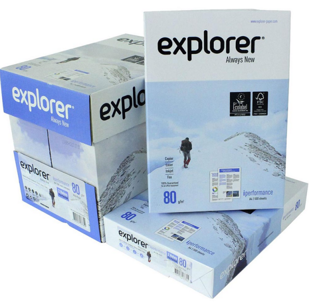Хартия NAVIGATOR, Explorer A4 80 g/m2, 5 x 500 листа