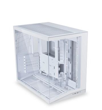Кутия Lian Li O11 Dynamic Mini V2 White, Mini Tower, 2x USB 3.0, 1x USB 3.1 TYPE-C, 1x Audio, ATX / Micro-ATX / Mini-ITX