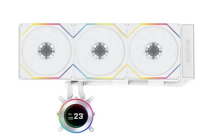 Охладител за процесор Lian Li HydroShift II LCD-C 360TL ARGB, LGA1700 / 1851, AM4 / AM5, Бял