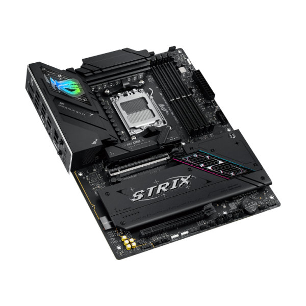 Дънна платка ASUS ROG STRIX B850-F GAMING WIFI, AM5, 4x DDR5, 4x M.2, 2x SATA 6Gb/s, Wi-Fi 7, Bluetooth v5.4, HDMI, DP, ATX