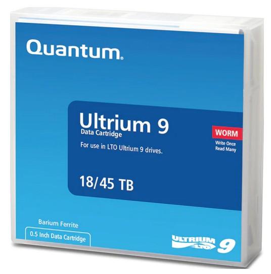 Quantum WORM LTO-9 Ultrium Data Cartridge, 18/45TB, 1.26 cm