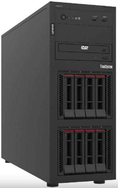 Сървър Lenovo ThinkSystem ST250 V3, Intel Xeon 6353P 8C (2.7 / 5.4GHz, 24MB Cache, 65W), 16GB DDR5 UDIMM, No SSD/HDD, 2x 1GbE LAN, 1x 800W PSU