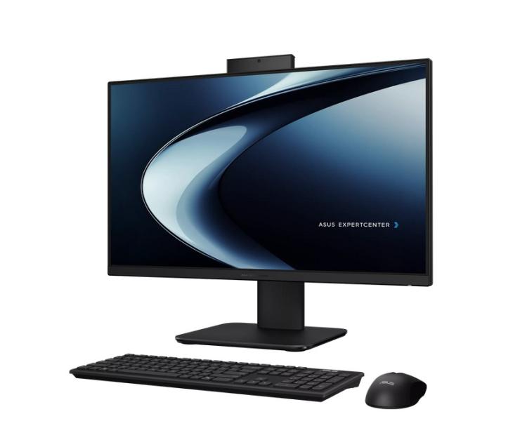 Компютър ASUS All in One Expert Center P440VAK, Intel Core 7 240H 10C (2.5 / 5.2 GHz, 24MB Cache, 16 Threads), 23.8" (60.45 cm) FHD Anti-glare display, 16GB DDR5 SO-DIMM, 512GB SSD M.2 NVMe, Free DOS