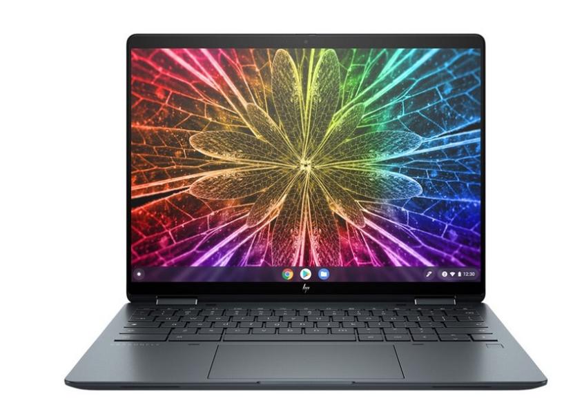 Лаптоп HP Elite Dragonfly Chromebook, Intel Core i7 255U 10C (3.6 / 4.8 GHz, 12MB Cache), 13.5" (34.29 cm) Quad HD IPS Touchscreen Display, Intel Iris Xe Graphics, 32GB LPDDR4X, 512MB M.2 NVMe SSD, Chrome OS (EU)