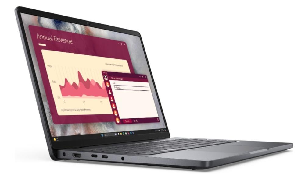 Лаптоп Dell Pro 14 PC14250, Intel Core 5 120U 10C (1.4 / 5.0 GHz, 14MB Cache), 14.0" (35.56 cm) FHD+ Anti-Glare, Integrated Intel Graphics, 16GB DDR5, 512GB SSD M.2 PCIe, Ubuntu