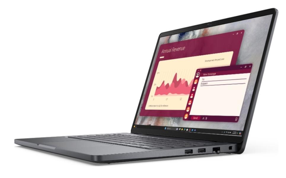 Лаптоп Dell Pro 14 PC14250, Intel Core 5 120U 10C (1.4 / 5.0 GHz, 14MB Cache), 14.0" (35.56 cm) FHD+ Anti-Glare, Integrated Intel Graphics, 16GB DDR5, 512GB SSD M.2 PCIe, Ubuntu