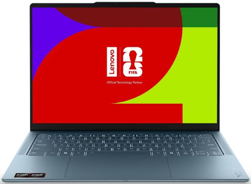 Лаптоп Lenovo Yoga Slim 7 14AGP11, AMD Ryzen AI 7 445 6C (2.0 / 4.6 GHz, 8MB Cache), 14.0" (35.56 cm) WQXGA+ OLED, AMD Radeon 840M, 32GB LPDDR5X, 1TB M.2 NVMe SSD, Windows 11 Home