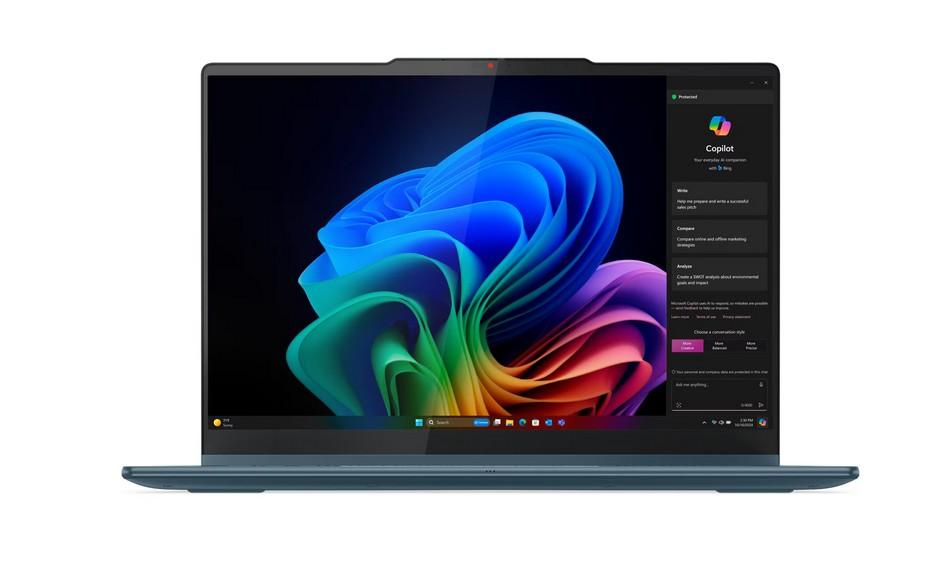 Лаптоп, Lenovo Yoga 7 2-in-1 14AKP10, AMD Ryzen AI 7 350 8C (2.0 / 5.0 GHz, 16MB Cache), 14.0" (35.56 cm) 2.8K WQXGA+ OLED, Touchscreen, AMD Radeon 860M, 24GB LPDDR5X, 1TB M.2 NVMe SSD, Windows 11 Home